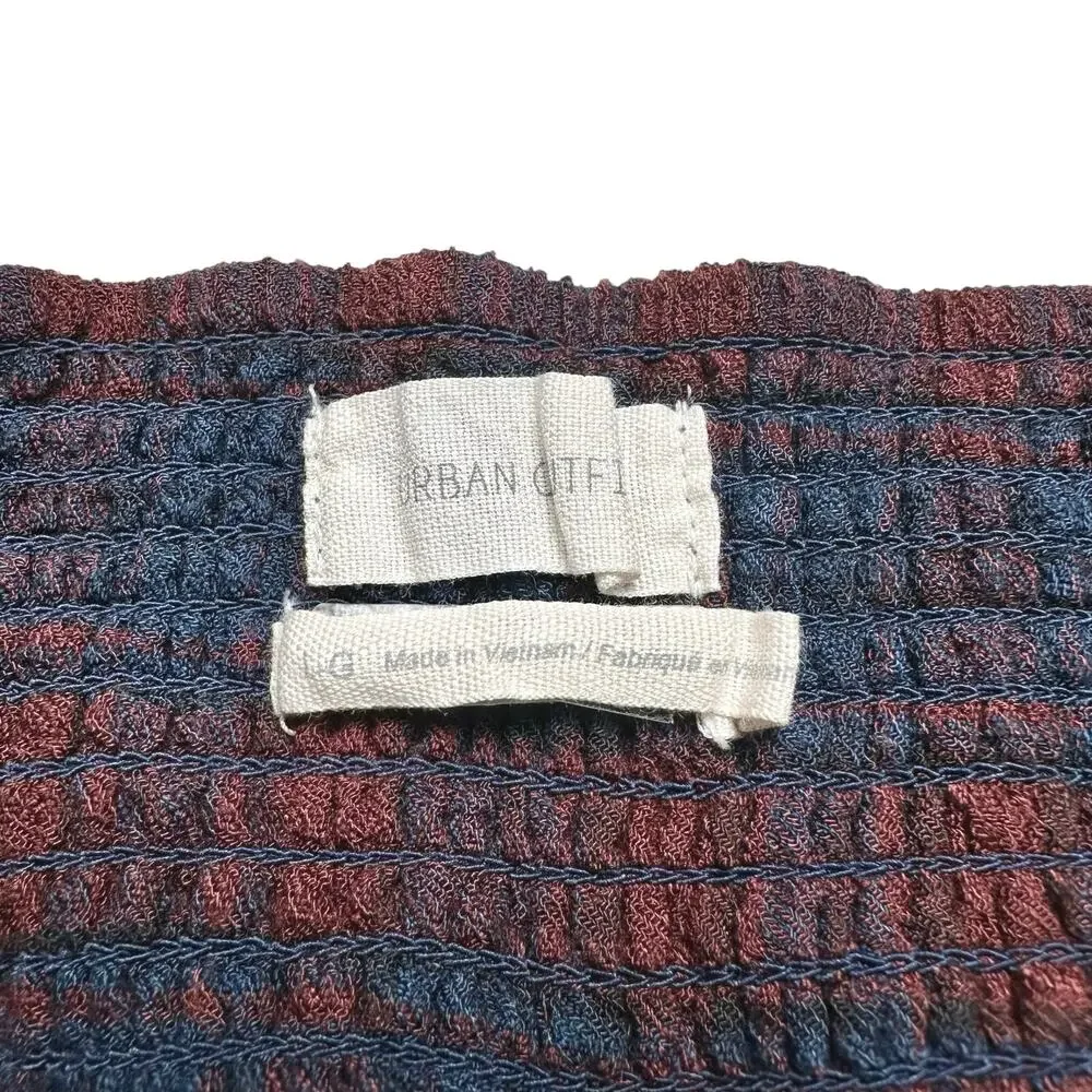 Urban Outfitters Blue and Rust Plaid Mini Dress